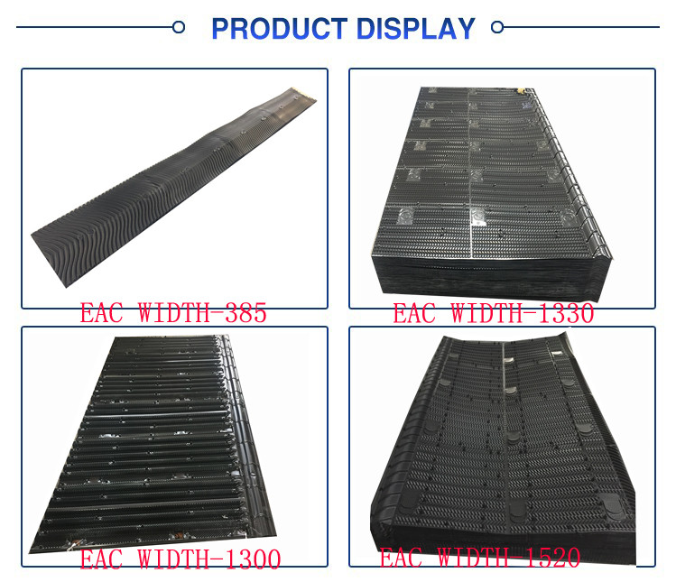 Hanging 1350mm Cooling Tower Infill Cross Flow Media 0.38-0.6mm