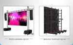 500*500mm P3.91 P4.81 Outdoor Led Display Rental for Stage Background Hanging