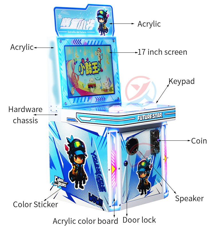 Tap Game Children'S Drum King Button Suitable For All Age Groups, Video Game Coins Will Be Recorded
