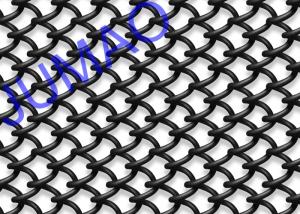 Wholesale Resist Corrosion Black Mesh Curtains , Safety Barrier Stainless Steel Curtain from china suppliers