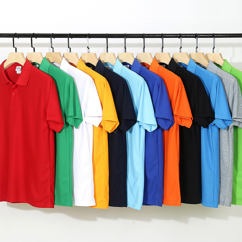 Business Casual Short Sleeve Polo Shirts Embroidered Anti Wrinkle