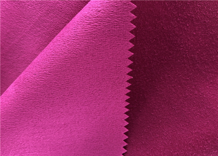 One Side Brushed Micro Suede Polyester Fabric Knitted Textiles For Garment
