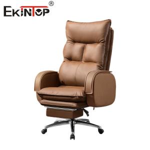 Wholesale Office Furniture Leather Chair with Adjustable Height Custom Home Office Desk Chair from china suppliers