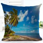 Beach Throw Pillow Covers Seaside Tropical Coconut Palm Beach Chair Summer