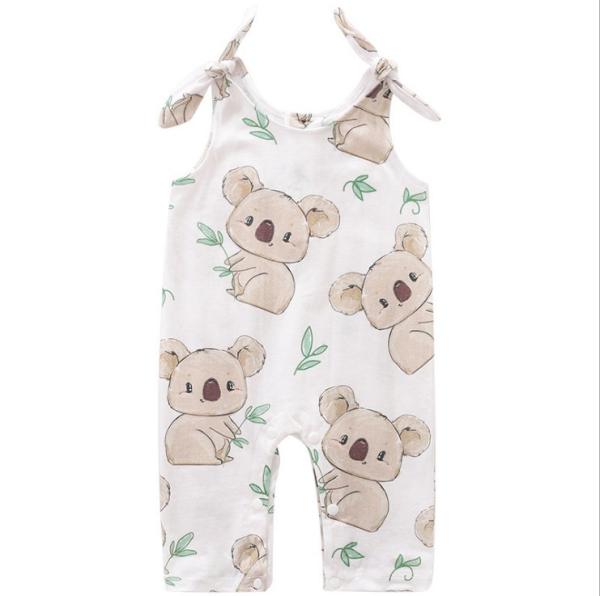 Wholesale Baby Boy Clothes Rompers Cartoon Pattern Cute Koala 100% Cotton