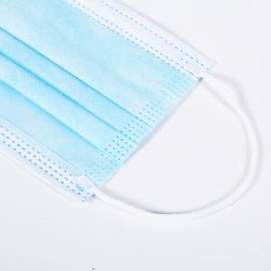 Wholesale 50pcs per box Packaging Disposable Earloop Medical Surgical blue Face Mask with 3 ply Non Woven from china suppliers