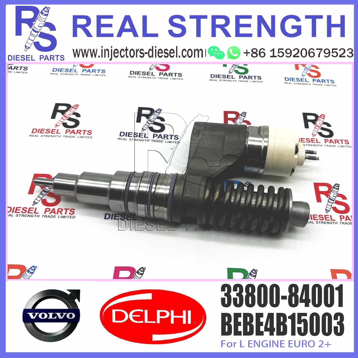 33800-84001 High Quality Hot Sale Common Rail Fuel Injection Diesel Fuel Injectors 33800-84001 For HUUNDRI D6CA