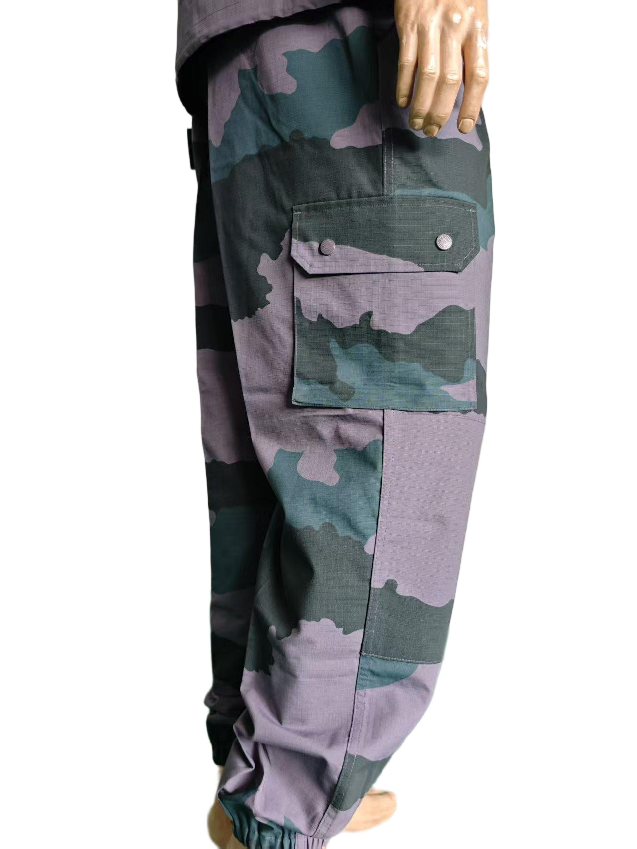Breathable and Abrasion Resistant French Military Uniform Set in Stealth Purple F1 Combat System for Comfort and Protection