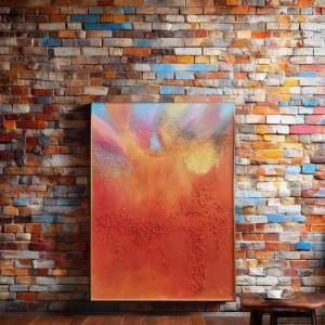 Wholesale Abstract Style Colorful Oil Painting Simple Home Decor Landscape 3D Relief Painting Art Modern from china suppliers