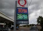 Gas Stations Digital LED Moving Message Display , LED Oil Price Sign 8'' 10" 12"