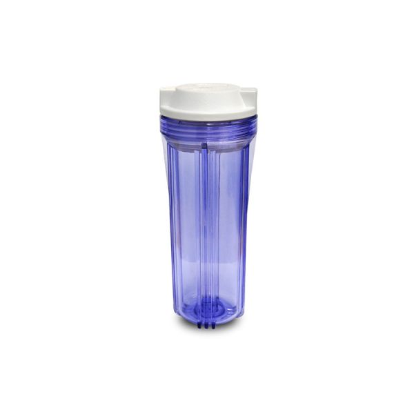 Durable Clear Plastic Filter Housing , RO Water Filter Housing 10 Inch Height