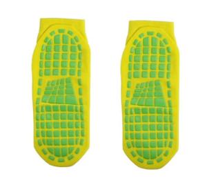 Wholesale Yellow Kids Non Slip Grip Socks Trampoline Children's Slide Gripper Socks For Teenagers from china suppliers