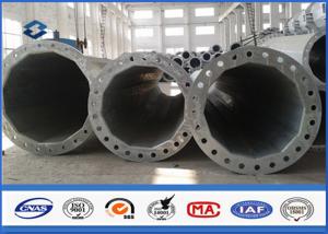 Wholesale Galvanized Electrical Transmission Line Suspension Steel Tubular Pole Polygonal Shape 230KV from china suppliers