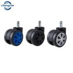 30KG Heavy Load Office Chair Castor Wheels Replacement 60MM For Wood Floor
