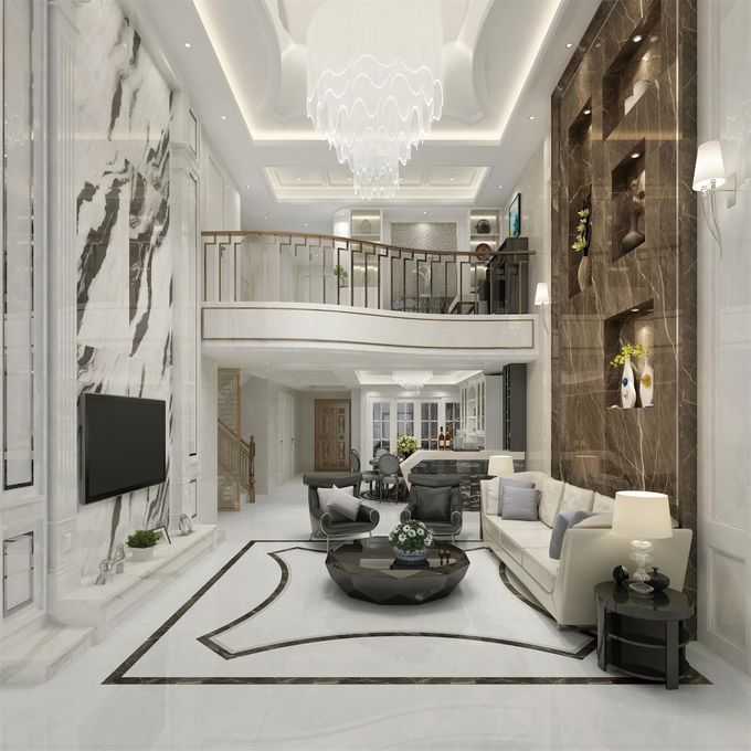 36"*72" Export Quality Brown Floor Tiles Wall Tiles Ceramic Marble Tiles Polished Glazed Porcelain Tile Dark Tile