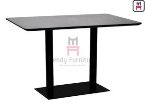 Wholesale Heat-resisting &amp; Waterproof 55 inch Length MDF with Maple Wood Veneer Fast Food Dining Table from china suppliers