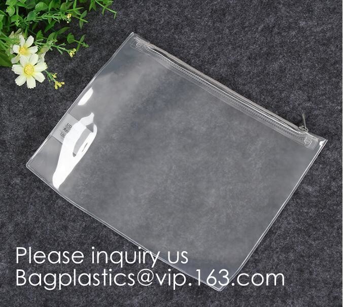 5 Pack Clear PVC Zippered Toiletry Carry Pouch Portable Cosmetic Makeup Bag for Vacation, Bathroom and Organizing pack