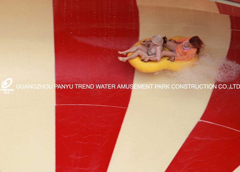 Easy Installation Fiberglass Water Slides Space Bowl Water Slide For Water Park