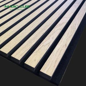 Wholesale 9mm/12mm Polyester Thickness Decorative Wooden Slats for Modern Edge to Edge Panels from china suppliers