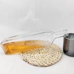 Hot Stamping 250ml 500ml 750ml Glass Bottle for Whiskey Screw Cap Clear Liquor