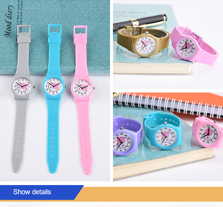 Oem Band Slim Sport Kids Waterproof Watch With Plastic Case And Quartz Movement