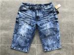 Fashion Mens Denim Jacket And Jeans Medium Wash Bermuda Jean Shorts TW81224