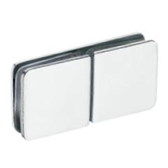 Wholesale Glass elliptical partition brace RS1830, 180 degree, double, material stainless steel, finishing satin from china suppliers