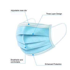 Wholesale Public Place Kids Disposable Mask Dust Proof Foldable Blue Color Non Toxic from china suppliers