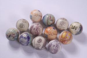 Wholesale transparent golf ball with money from china suppliers