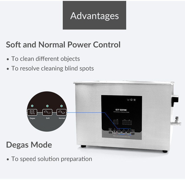 40kHz GT Sonic Cleaner 30L Dental Lab Ultrasonic Cleaning Machine