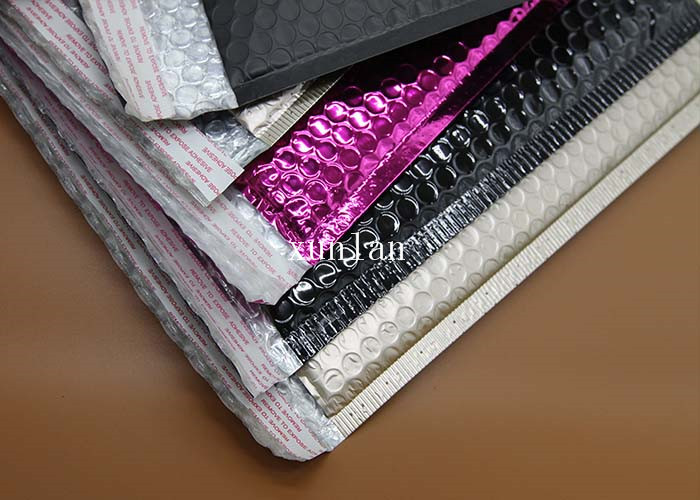 Shiny Plastic Bubble Mailer Postage , Light Shield Metallic Bubble Mailers