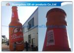 Customized Inflatable Wine Bottle , Outdoor Advertising Inflatable Beer Bottle