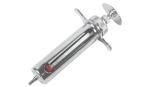 Luer Lock Veterinary Metal Syringe 20ml Manual Stainless Steel Syringe
