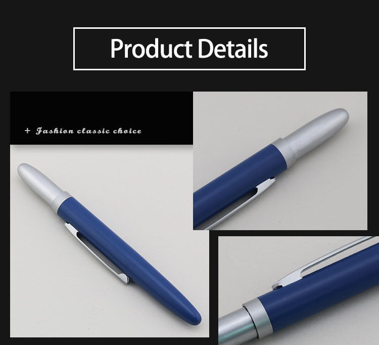 Metal Pen Smooth Grip 1.0mm High-Quality Office Business Ballpoint Pen With Cap