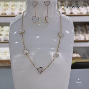 Wholesale 14 Karat Gold Tone Stainless Steel Jewelry Love Heart Pendant Necklace from china suppliers