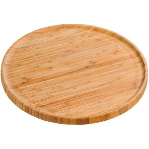 Wholesale round small bamboo wood serving trays from china suppliers