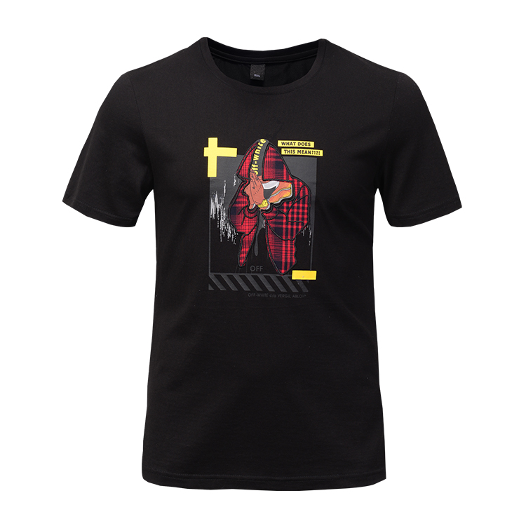 Bright Color Mens Trendy T Shirts Screen Printing