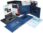 VIDEO IN FOLDER rechargeable battery bespoke video wedding invitations card with
