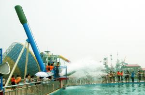 Wholesale 12.5m Height Cannon Ball Fiberglass Water Slides For Amusement Water Park from china suppliers