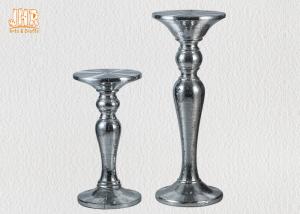 Wholesale Silver Mosaic Glass Fiberglass Furniture Round Pedestal End Table Modern Style from china suppliers