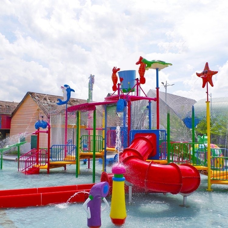 Fiberglass Splash Water Park Playground with Bucket