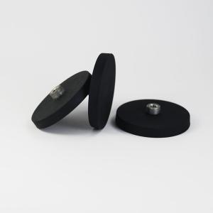 Wholesale High Quality Best Price Rubber Coated Neodymium Pot Magnet with Screw Hole from china suppliers