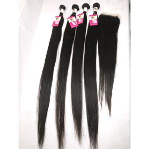 Wholesale 8&quot;-30&quot; Peruvian Human Hair Weave / Unprocessed Real Straight Hair Extensions from china suppliers