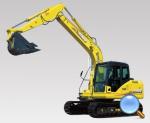0.3cbm Bucet Wheel Excavator , Case Mini Excavator Green Imported Motor