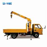 Small Hydraulic 3 Ton Truck Mounted Crane For Construction Lifting