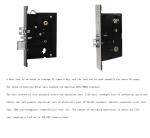 2.0mm Apartment Door Locks Hotel Free Software Key Card Home 304 Stainless Steel