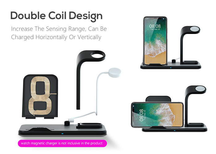 10W 10mm Fast Charging 3 In 1 Wireless Charger For Apple
