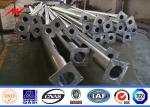 Famous Project Hot Dip Galvanized Metal Light Pole , White Coating Light Steel