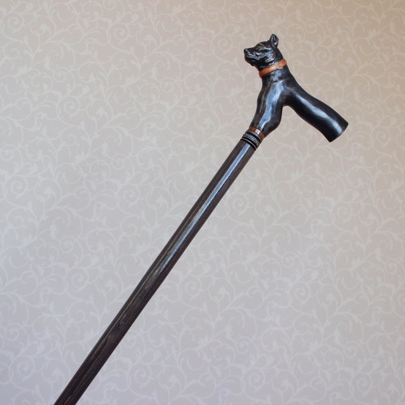 Beech Wooden Raven Walking Cane Stick Unusual Stylish With Animal Head