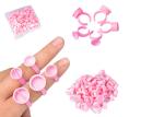 Semi Permanent Tattoo Equipment Supplies Pink Ink Ring Holder